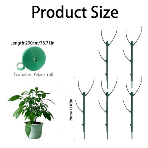 6pcs stackable plant support - stackable,